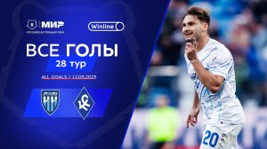 Все голы 12.05.2025 | 28 тур Мир РПЛ 2024/25