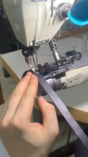 Как сшить кожаный ремень #работаскожей #кожанаясумка #