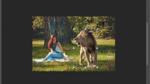 lion and girl ( лев и девушка)