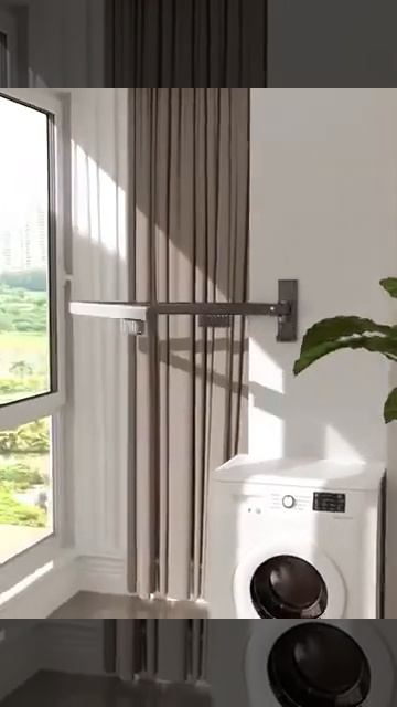 Настенная складная сушилка для одежды из алюминиевог? смотреть онлайн