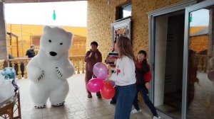 Белый медведь, поздравление с Днем Рождения обаятельн