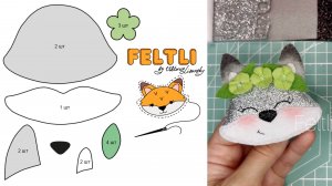 Украшение для волос из фетра - мордочка лисички своими руками / DIY Cute Felt Fox Hair Tie