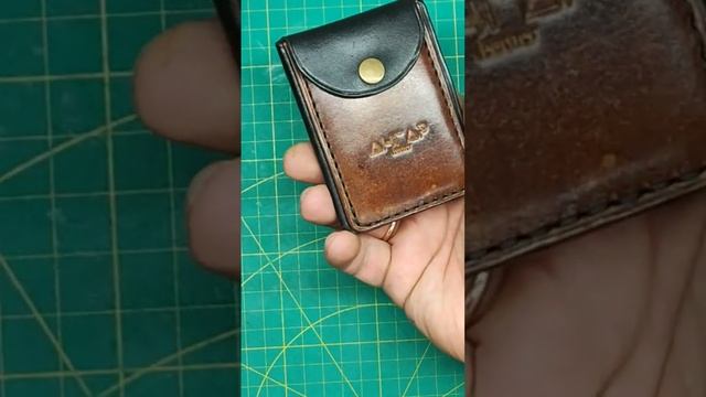мини кошелек-карихолдер из натуральной кожи. смотреть онлайн