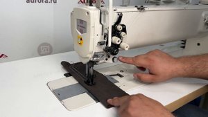 Промышленная двухигольная швейная машина с тройным п?