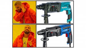 В ЧЕМ ОТЛИЧИЕ? Перфораторы ЗУБР MAKITA BOSCH