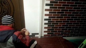 Монтаж гибкого кирпича без сетки