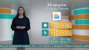 Погода в Старом Осколе на 30 августа