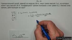 003-050 Какова сила трения, действующая на груз?