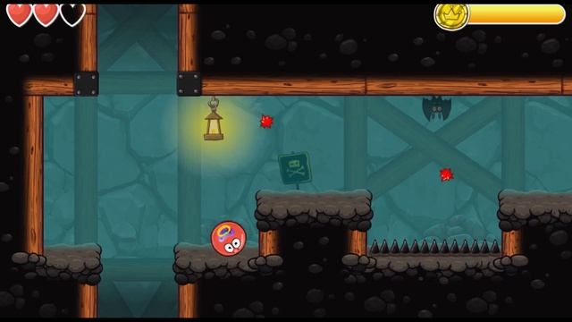 ОГО КАКИЕ БОЛЬШИЕ МОНСТРЫ !!! КРАСНЫЙ ШАРИК 4  ПОДЗЕМНЫЕ ХОДЫ мультик игра   шар RED BALL 4 смотреть онлайн