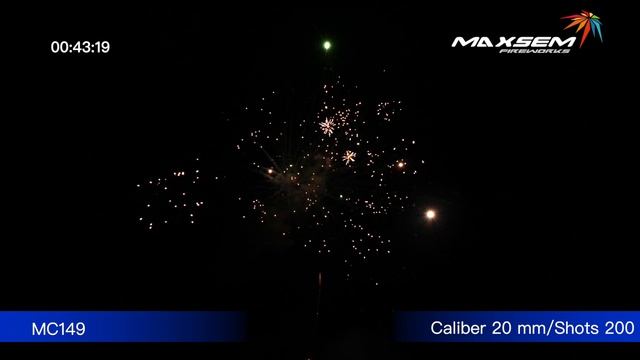 Салют BLUE NIGHT FIRE 200 залпов 0.8 калибр MC149 Maxsem