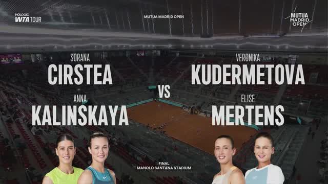 02.05.2025. Сорана Кырстя/Анна Калинская - Се Шувэй/Елена Остапенко. WTA 1000 Madrid