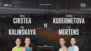 02.05.2025. Сорана Кырстя/Анна Калинская - Се Шувэй/Елена Остапенко. WTA 1000 Madrid