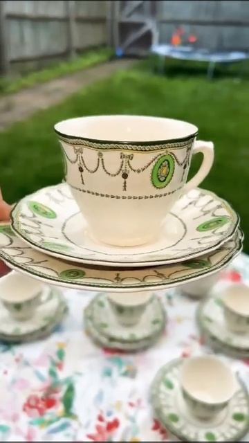 Роскошный чайный сервиз антиквар Англия #антиквариат# смотреть онлайн