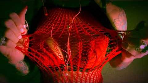 Cherry Cupcake ASMR bra and stockingdress scratching - twang, snap, scratch...binaural смотреть онлайн