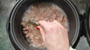 Перловка с тушенкой в мультиварке