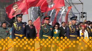 Торжественная церемония поднятия символа Знамени Победы (08.05.25)