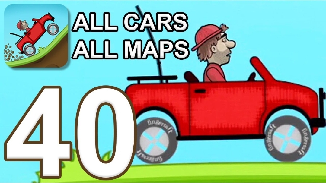 Hill Climb Racing - Gameplay Walkthrough Part 40 - All Cars_Maps