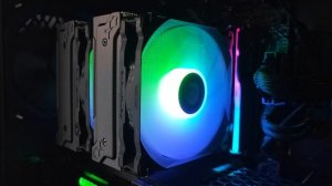 Демонстрация работы подсветки кулера PentaWave Z06D LE SRB ARGB