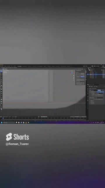 3D модель, деревянная тумба под телевизор #blender