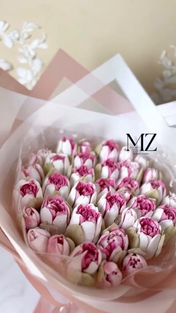 Тюльпаны из зефира #тюльпаныиззефира #зефирнаяфлорис?