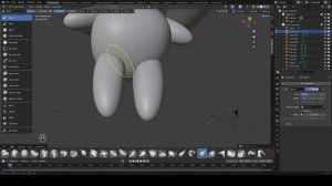 Создание персонажа грибочка в Blender 4.3