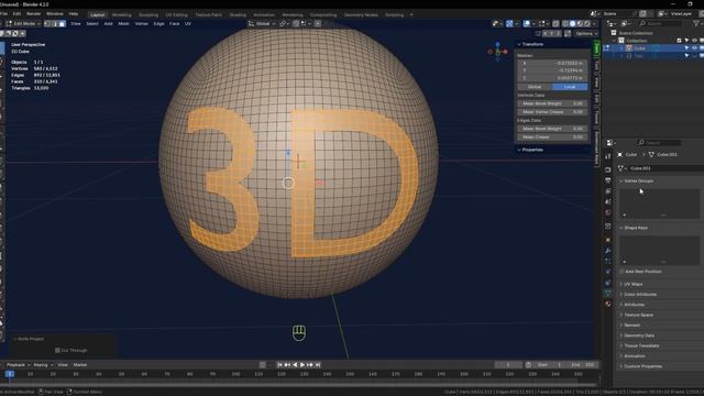 Как выдавить текст из объекта & extrude text from an object & Blender 3D смотреть онлайн
