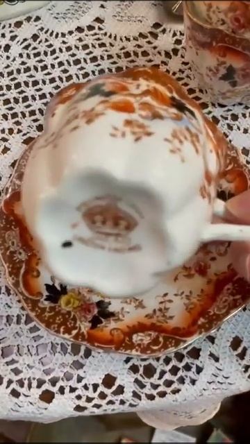 Антикварные чайные пары Англия 19в 🔹3000₽#антикбутик #п смотреть онлайн