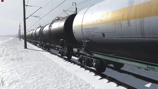 Trainz Railroad Simulator 2019 ВЛ82 з вантажним поїздом смотреть онлайн