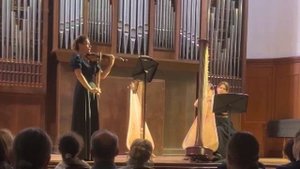 Elizaveta Stavtseva, harp and Anna Kabashnaya, violine plays Tedeschi Elegia,