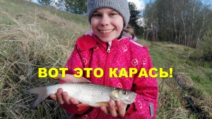 Поехали на КАРАСЯ, а поймали ГОЛОВЛЯ! #рыбалка #карась #голавль #fishing