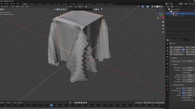 Как Сделать Симуляцию Ткани в Blender 3D? смотреть онлайн