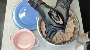 Котлеты из свинины и курицы.