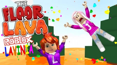 ПОЛ ЭТО ЛАВА Лавинья пытается выжить в Roblox! ВЫЖИТЬ в Роблокс! #roblox #лавиния #роблокс