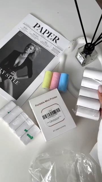 распаковка стильного мини принтера wb арт. 192589571 смотреть онлайн