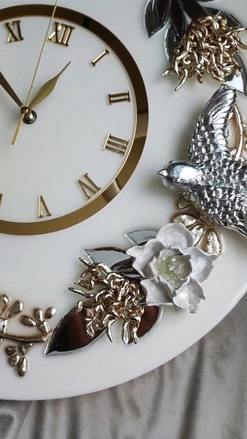 Зеркальные часы ручной работы МК #handmade #часынастенные смотреть онлайн