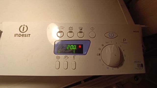 Панель стиральной машины INDESIT WISE8(WISL83) ошибка F10