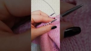 ВИДЕО Сшиваем ластовицу, лицевая гладь