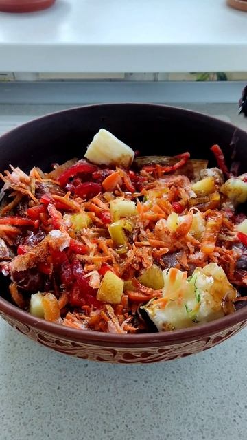 Рёбра (конина)с овощами в духовке 😋😊🔥 #рецептыотсве