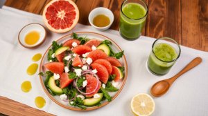Сочный взрыв вкуса: Грейпфрут + Авокадо = Салат, который заставит забыть про всё!