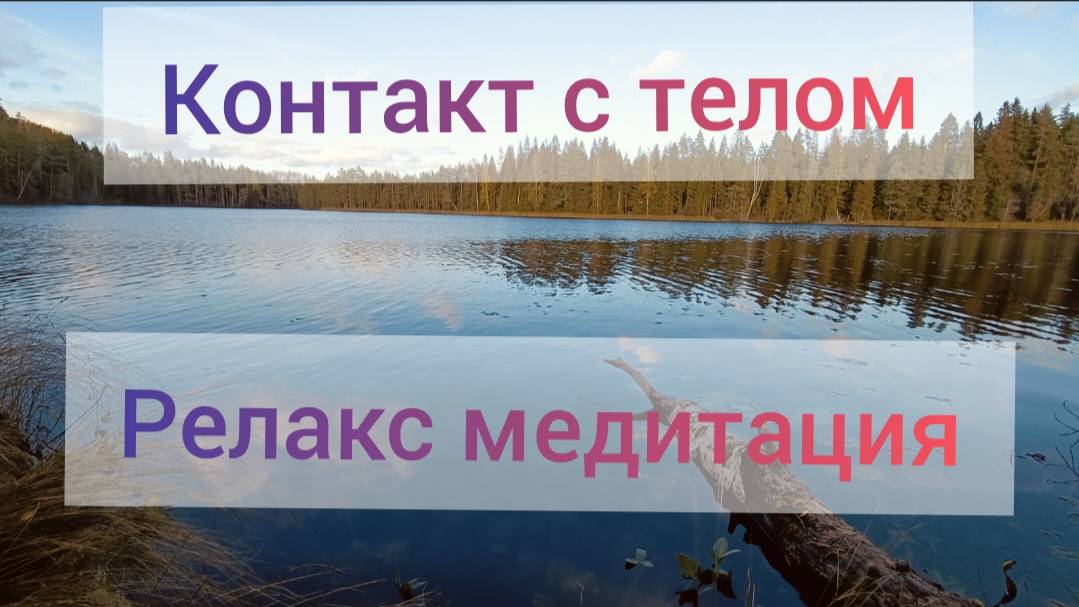Как научиться правильно расслабляться! Медитация практика Контакт с телом, своими Чувствами.
