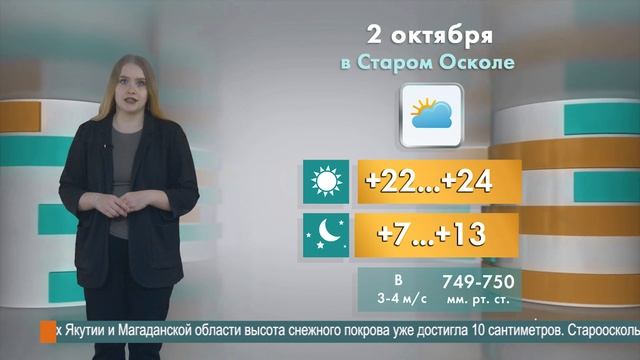 Погода в Старом Осколе на 2 октября смотреть онлайн