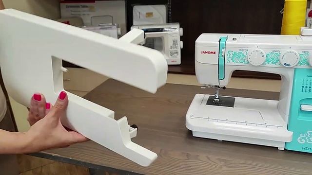 Janome HD1019. Расширительный столик смотреть онлайн