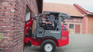 Фронтальный электро погрузчик WEIDEMANN 1160_eHoftrac с функцией складывающейся крышей epsPlus