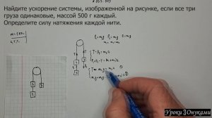 003-049 Как определить силу натяжения каждой нити?