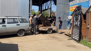 Погрузка котла ДГ "Вулкан-100"