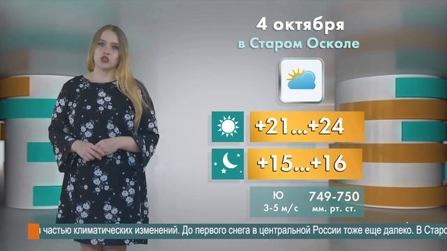 Погода в Старом Осколе на 4 октября смотреть онлайн