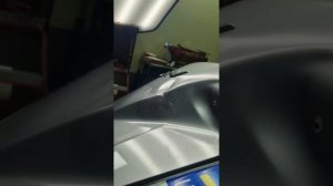 Удаление сложной вмятины без покраски. PDR.