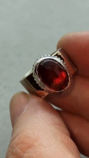 Кольцо с гранатом - спессартином смотреть онлайн