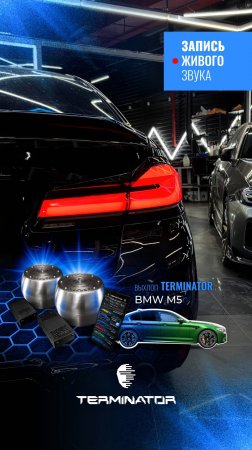 BMW 5 g30 с звучанием M5, электронный выхлоп Terminator