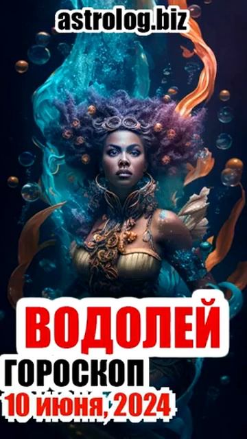 ВОДОЛЕЙ гороскоп на 10 июня, 2024 смотреть онлайн